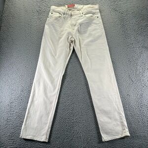 Mossimo Total Flex Jeans Mens 32x30 White Cotton Denim Straight Slim Fit Stretch
